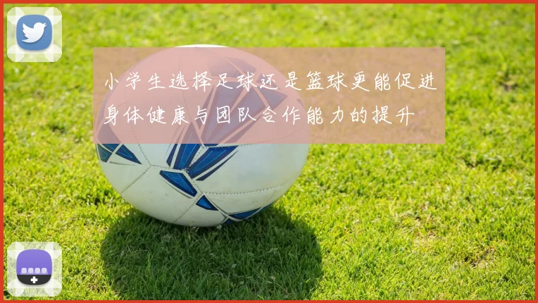 小学生选择足球还是篮球更能促进身体健康与团队合作能力的提升